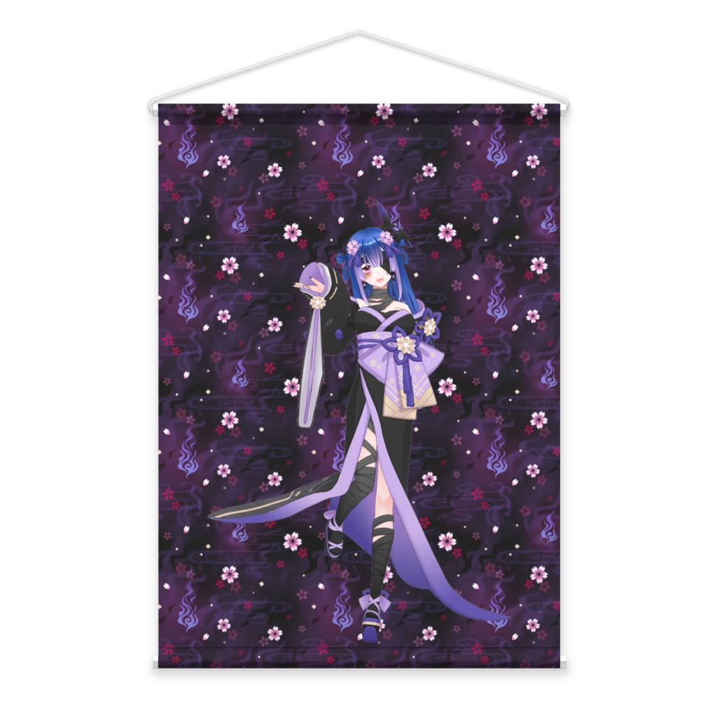 【黒宮 夕コ】02月記念日-タペストリー-G0364