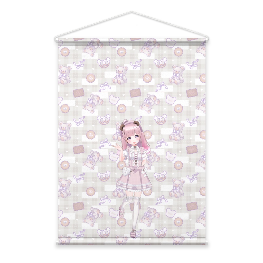 【もも】02月記念日-タペストリー-G0639