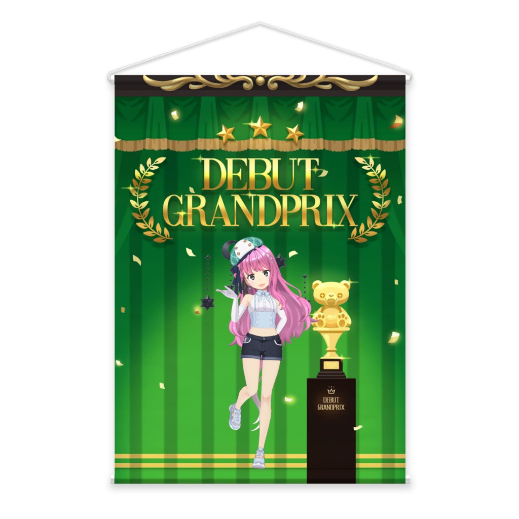 【こむりん】02月記念日-タペストリー-G0709