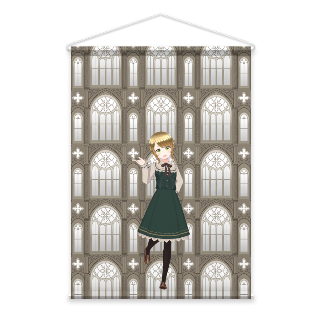 【瓏之原ろん】02月記念日-タペストリー-G0818