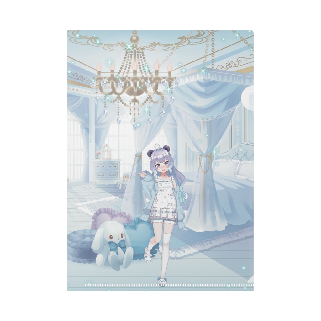 【心華月夜熊】02月記念日-クリアファイル-G0942