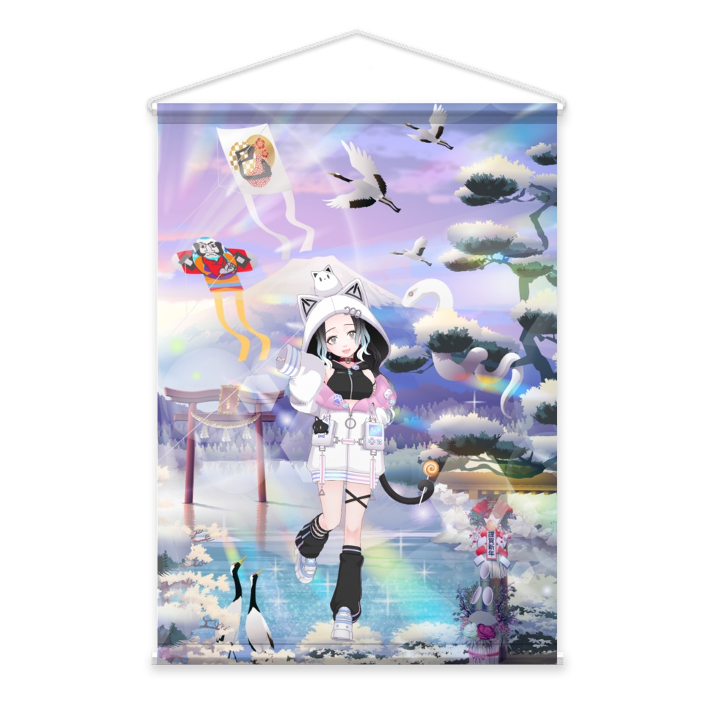 【眠野和泉】02月記念日-タペストリー-G1076