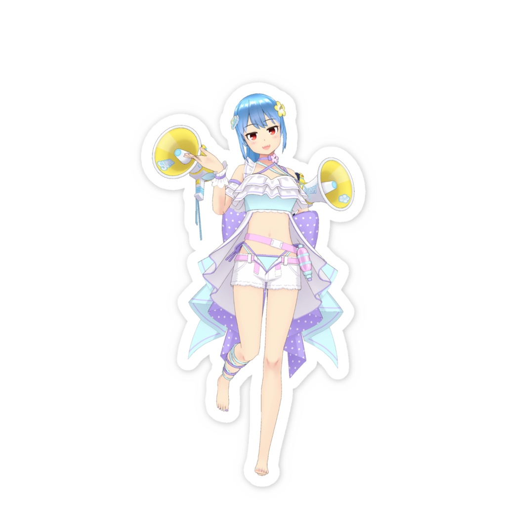 【音無シオン】02月記念日-スマホステッカーG1010