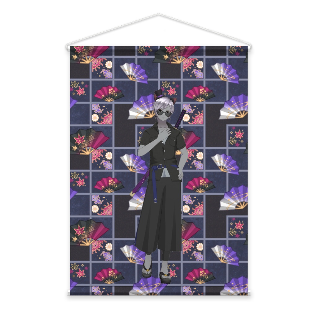 【猫塚】02月記念日-タペストリー-G1055