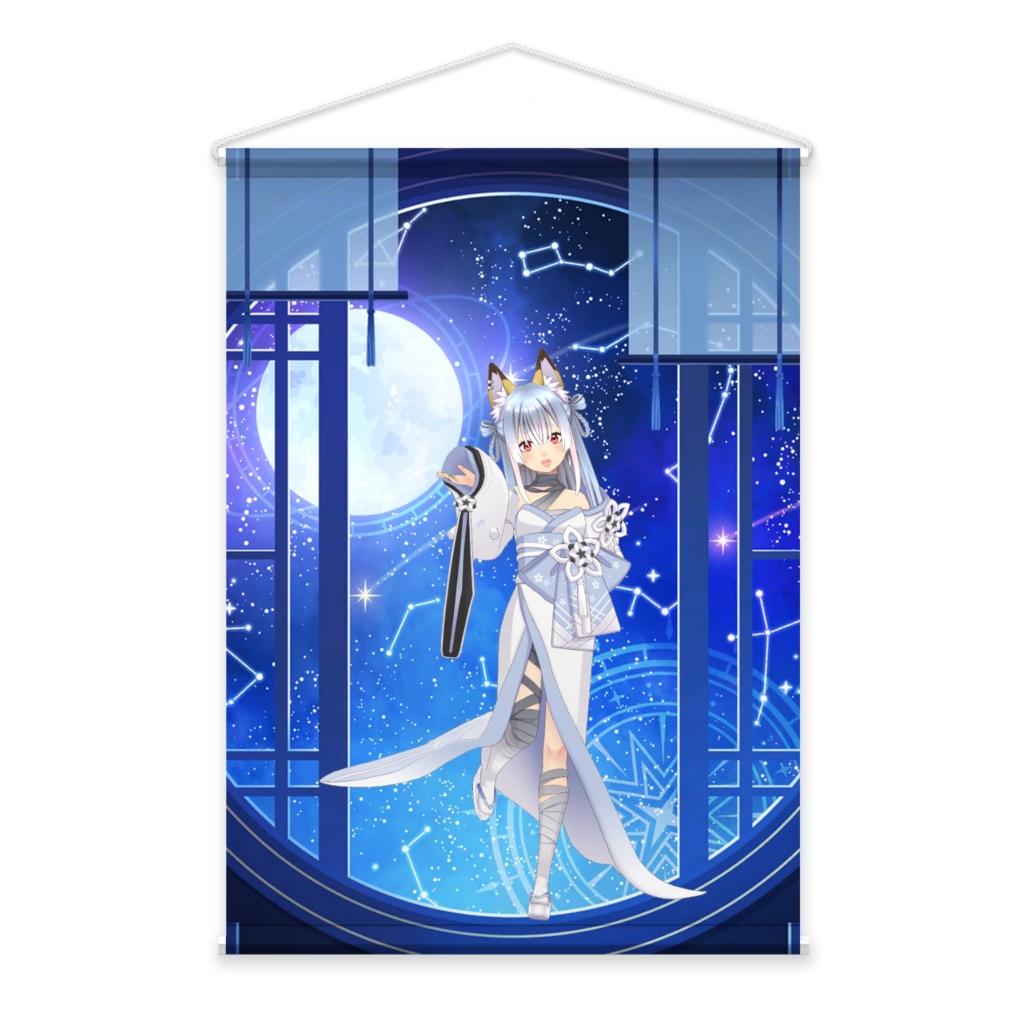 【狐のママ】02月記念日-タペストリー-G1059