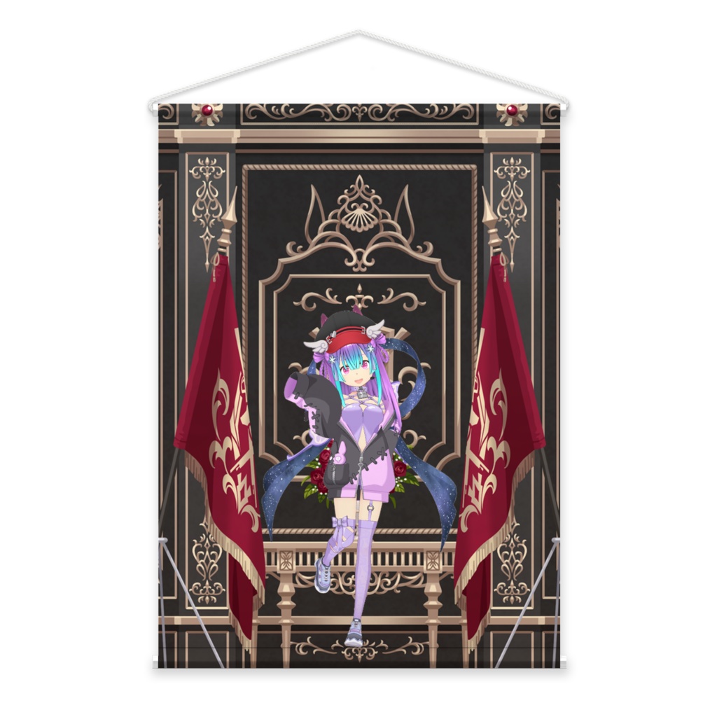 【たぬきちニャン】02月記念日-タペストリー-G1063