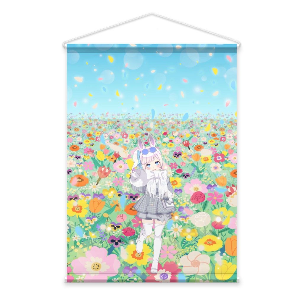 【ゆめみ　めるる】02月記念日-タペストリー-G1069