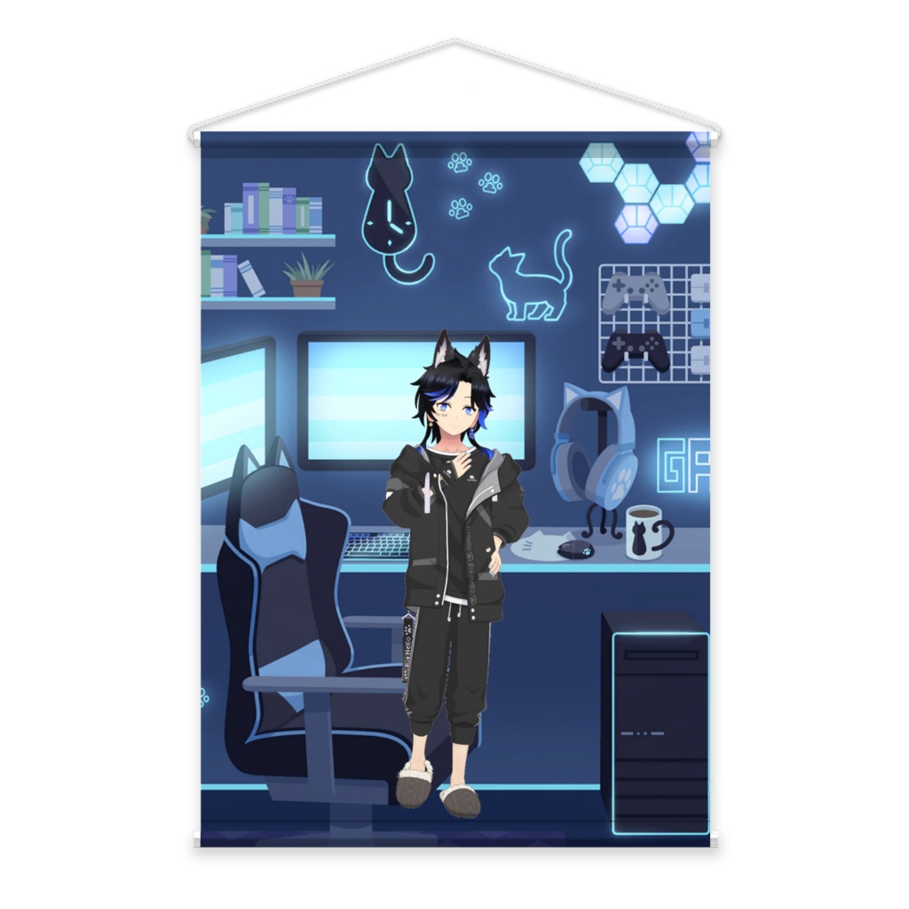 【しゃむ】02月記念日-タペストリー-G1086