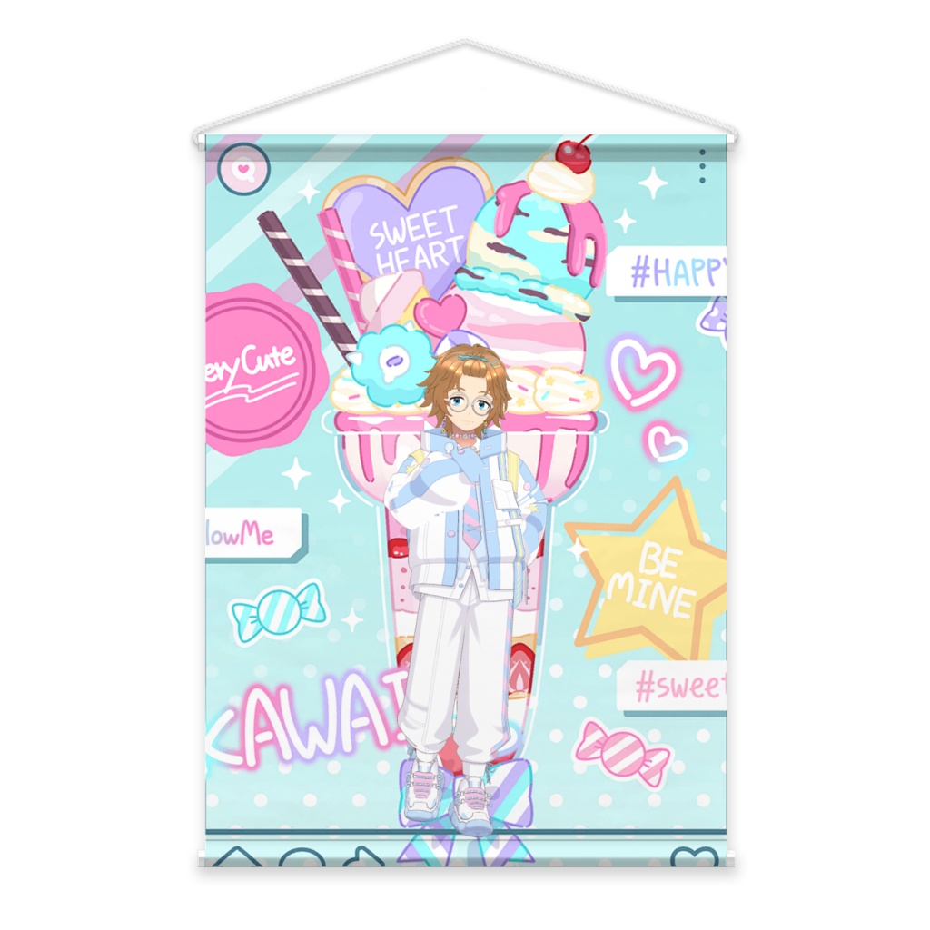 【繋代まよ】02月記念日-タペストリー-G1083