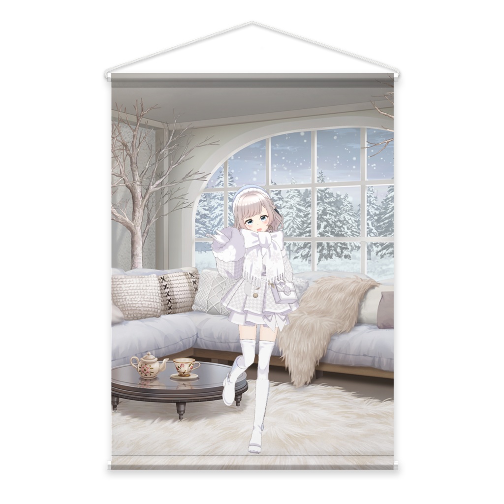 【月雪 空葵】02月記念日-タペストリー-G1094