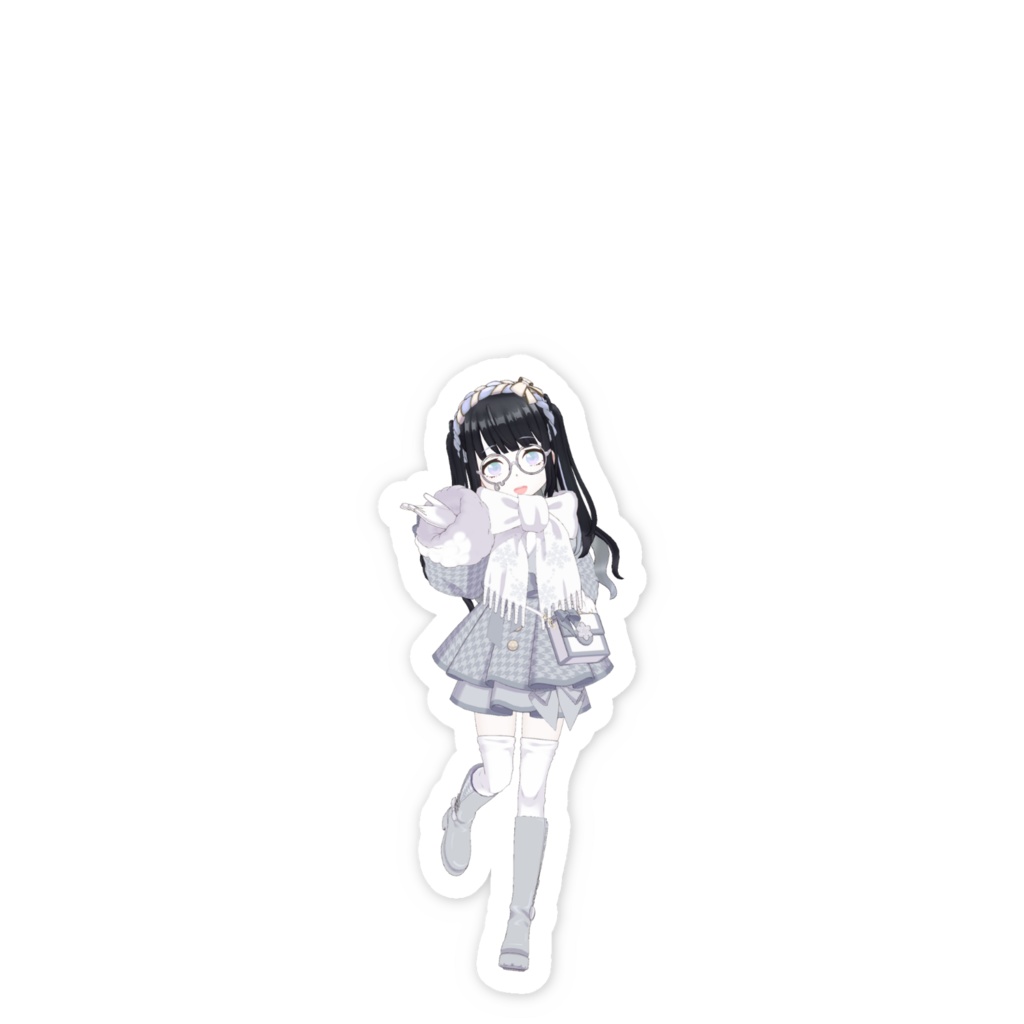 【うつばぶ子】02月記念日-スマホステッカーG1104