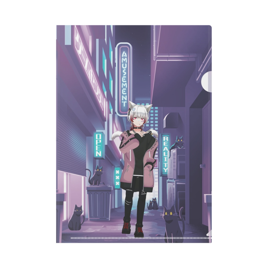 【ネコマネチ】02月記念日-クリアファイル-G1153