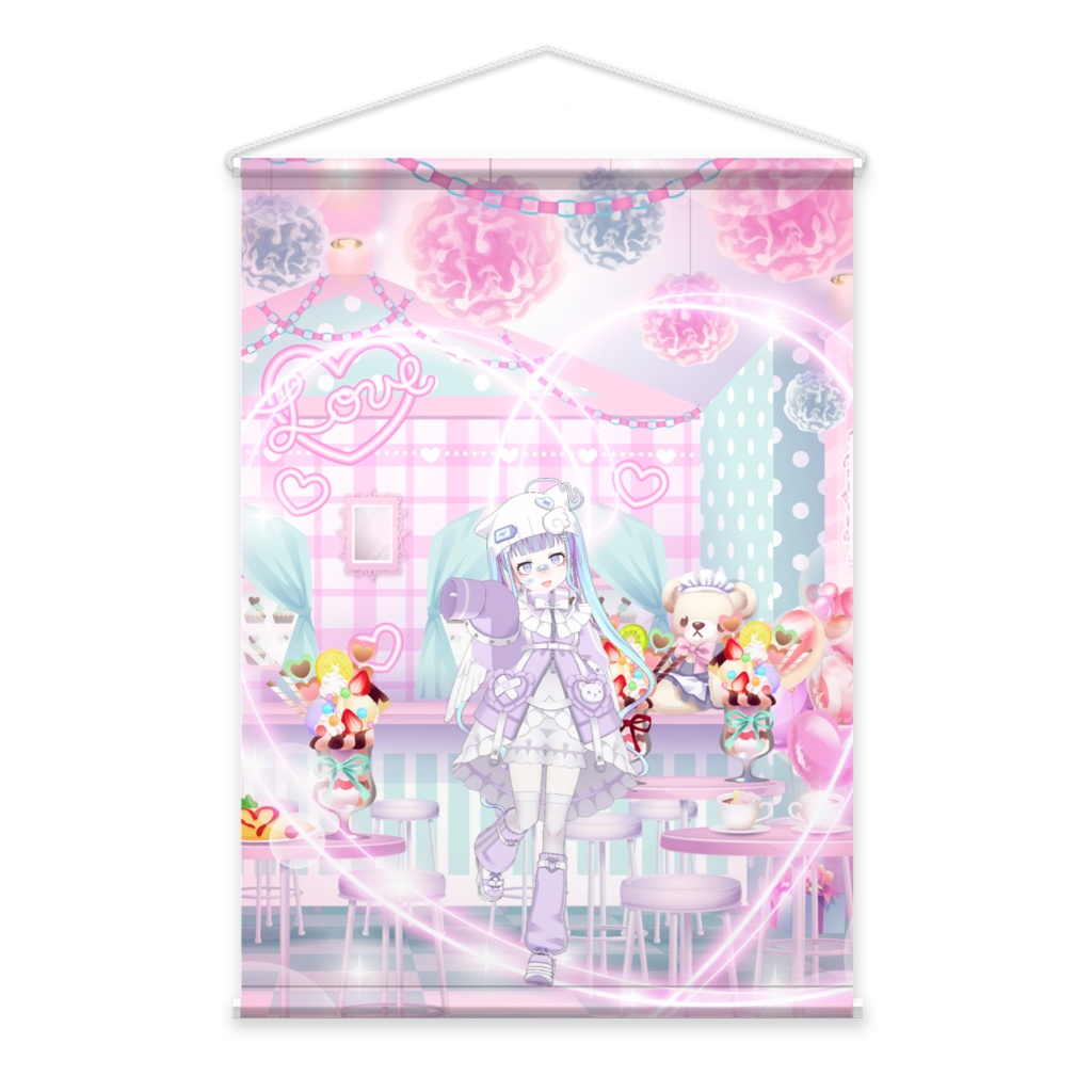 【ささみ(天使)】02月記念日-タペストリー-G1172