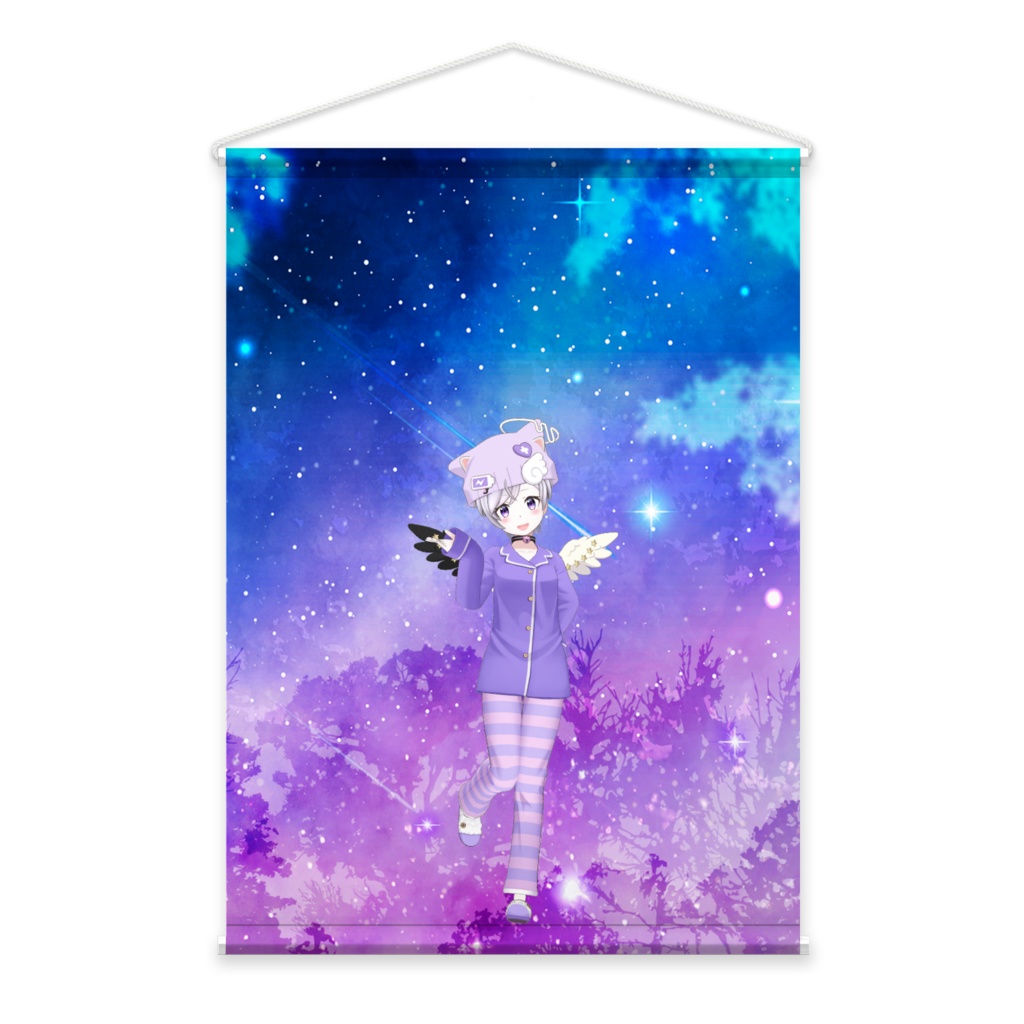 【白夜月そら】02月記念日-タペストリー-G1336