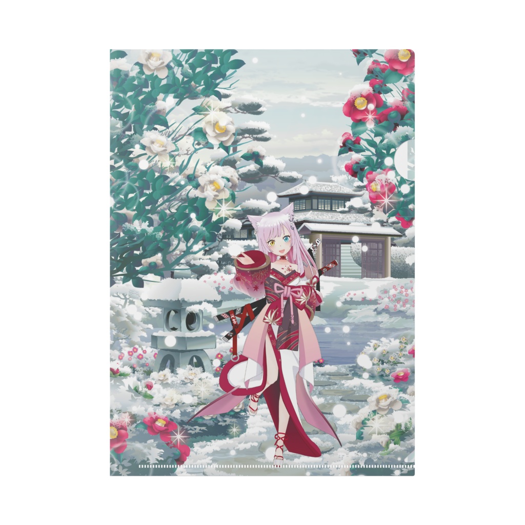 【雪猫】02月記念日-クリアファイル-G1366
