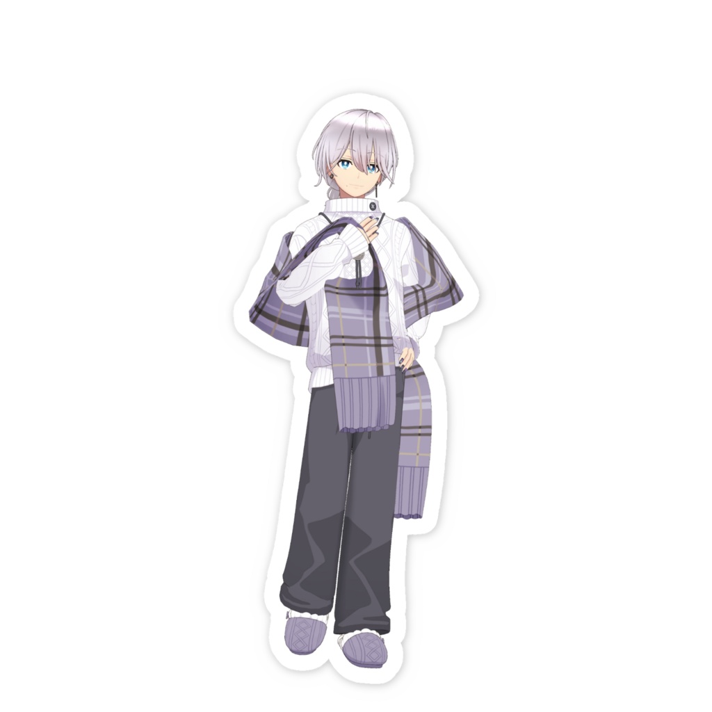 【あき癒し系男子】02月記念日-スマホステッカーG1405