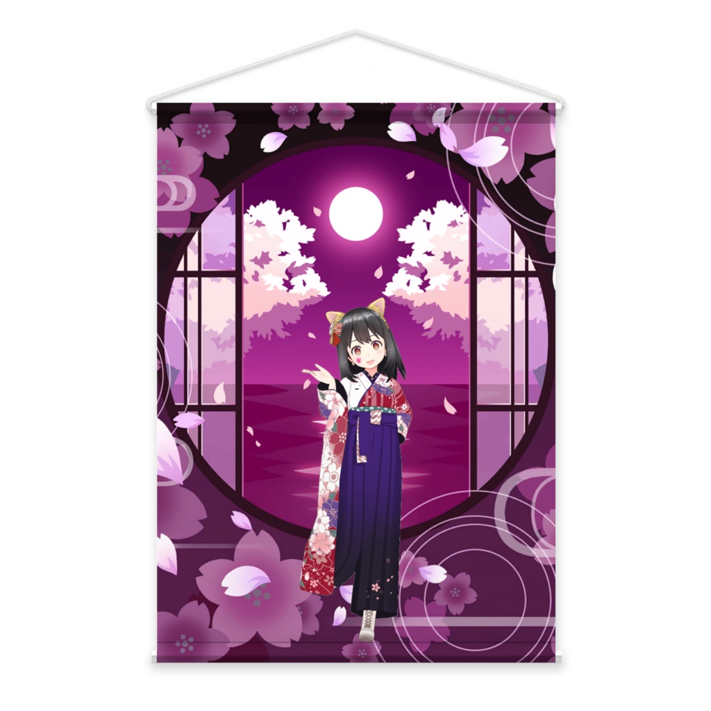 【猫川さくら】02月記念日-タペストリー-G1402