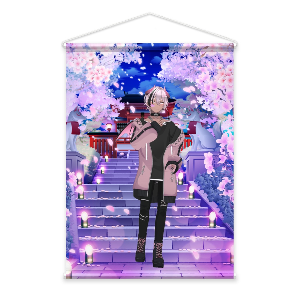 【桜羽 ゆる】02月記念日-タペストリー-G1464