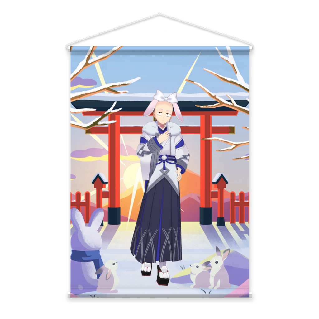 【け】02月記念日-タペストリー-G1479