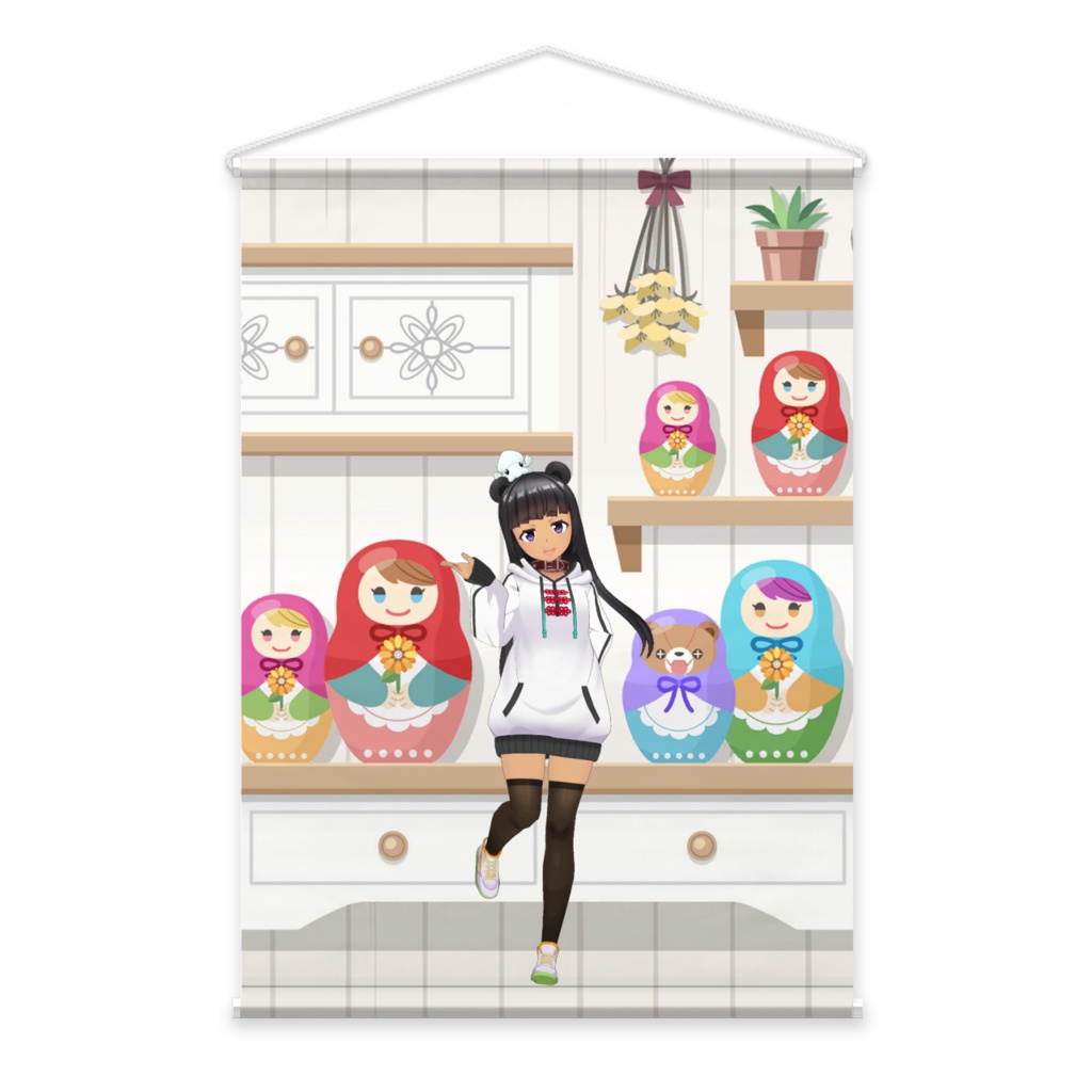 【猫村小虎】02月記念日-タペストリー-G1349