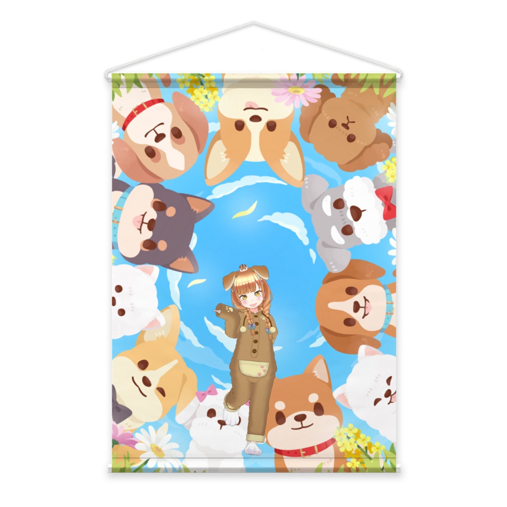 【わんぴち】3月生誕祭記念日-タペストリー-G1594