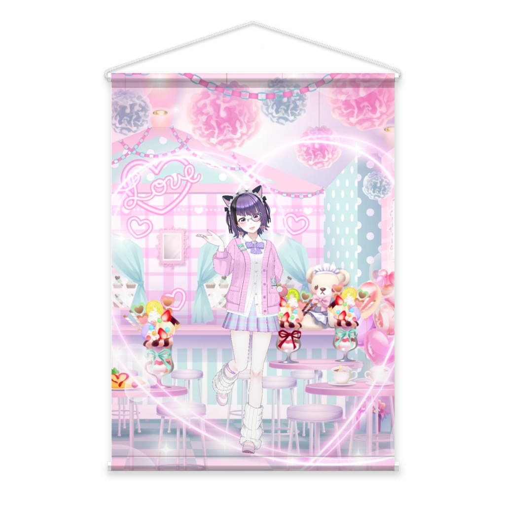 【ローゼリア】3月生誕祭記念日-タペストリー-G1589