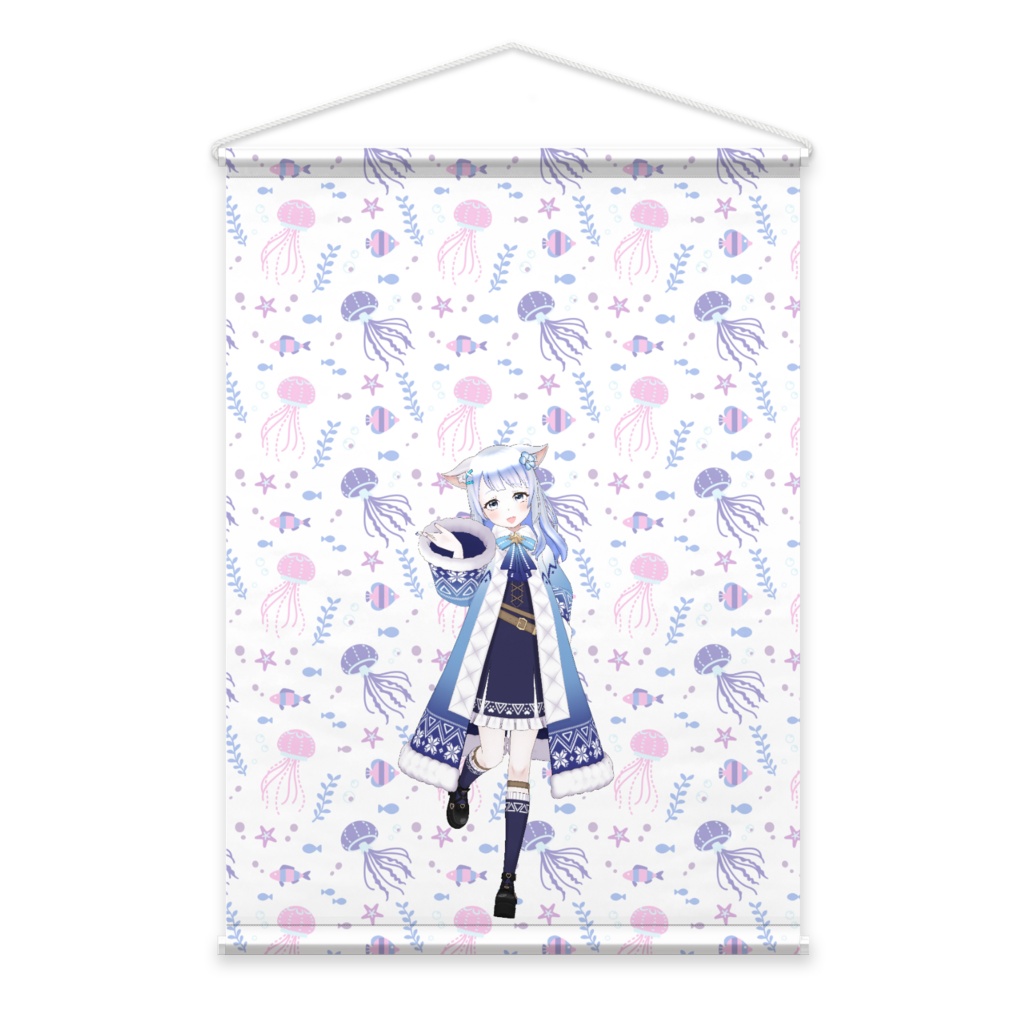 【くらげ】3月生誕祭記念日-タペストリー-G1587