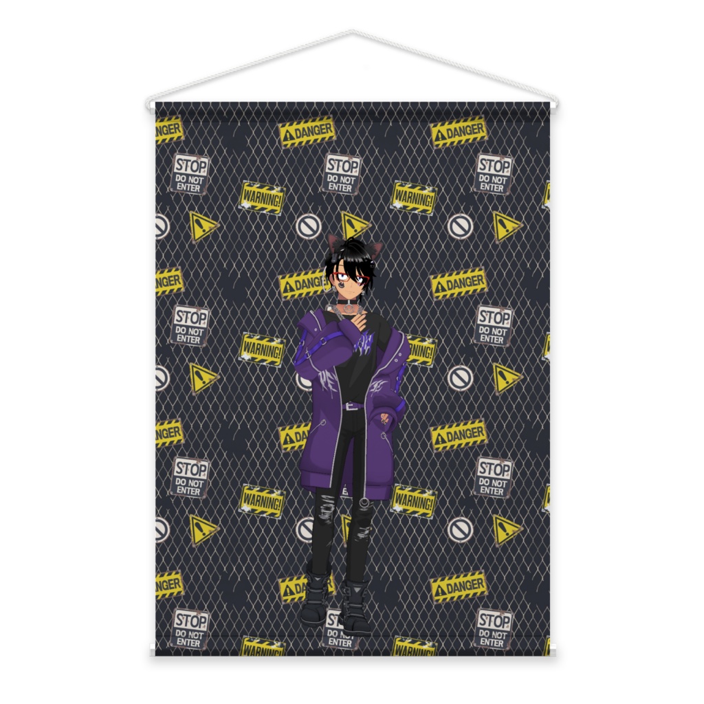 【黒咲 あまとー】3月生誕祭記念日-タペストリー-G1586