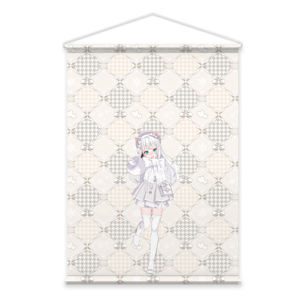 【猫田 白奈‎️】3月生誕祭記念日-タペストリー-G1561