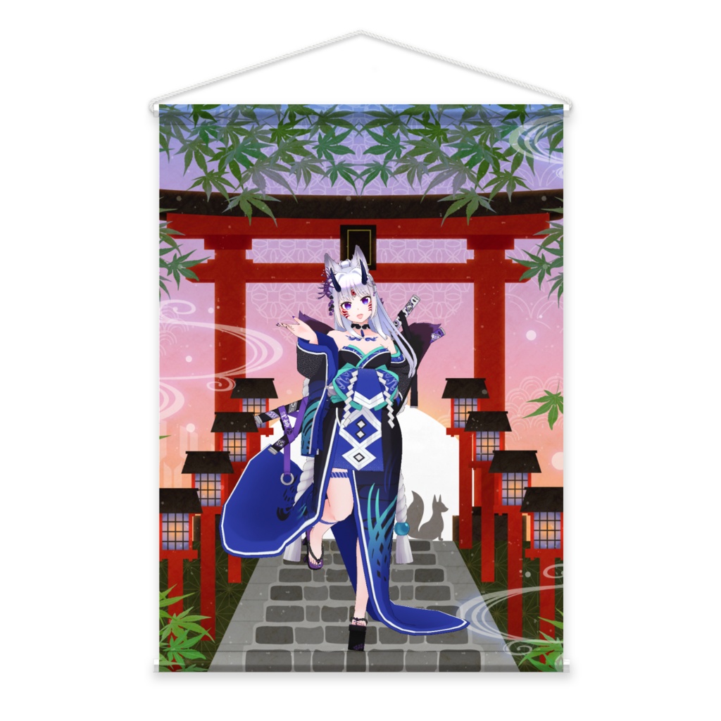 【葛葉 結子】3月生誕祭記念日-タペストリー-G1494