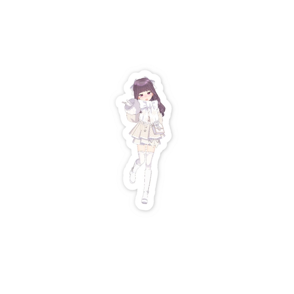 【珠桜ちさ】3月生誕祭記念日-スマホステッカー-G1493