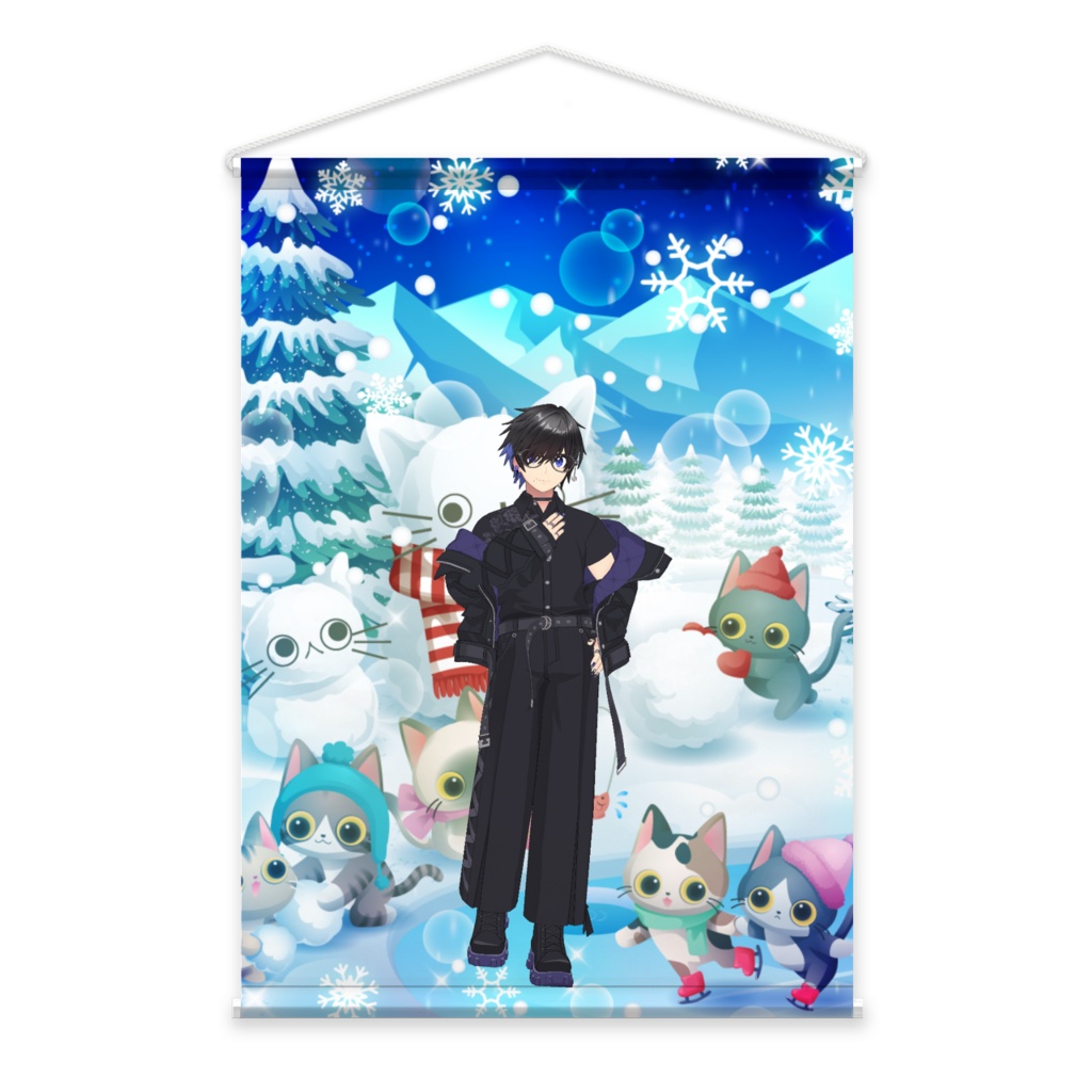 【酒宮ルイ】3月生誕祭記念日-タペストリー-G1478