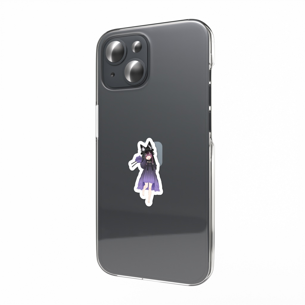 【黒ユニ姫】3月生誕祭記念日-スマホステッカー-G1476