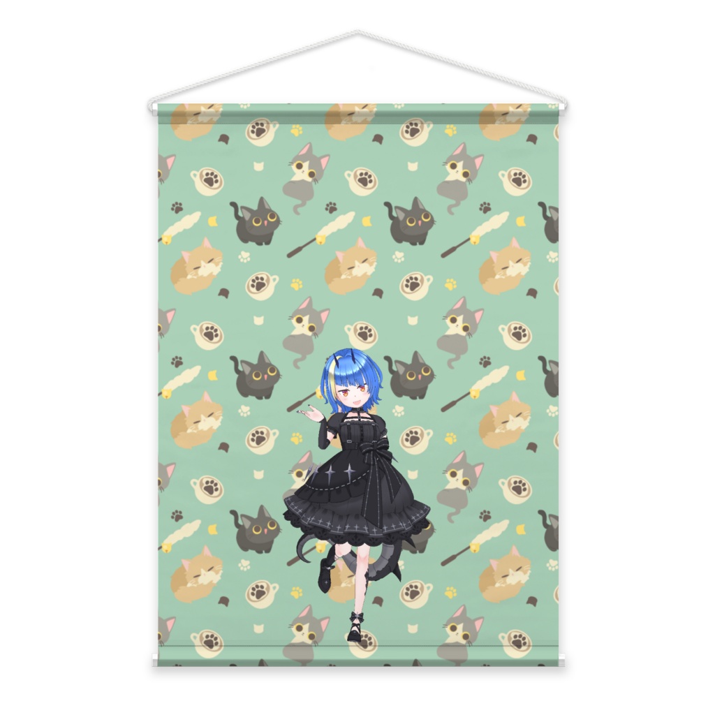 【黒輝美羽】3月生誕祭記念日-タペストリー-G1450