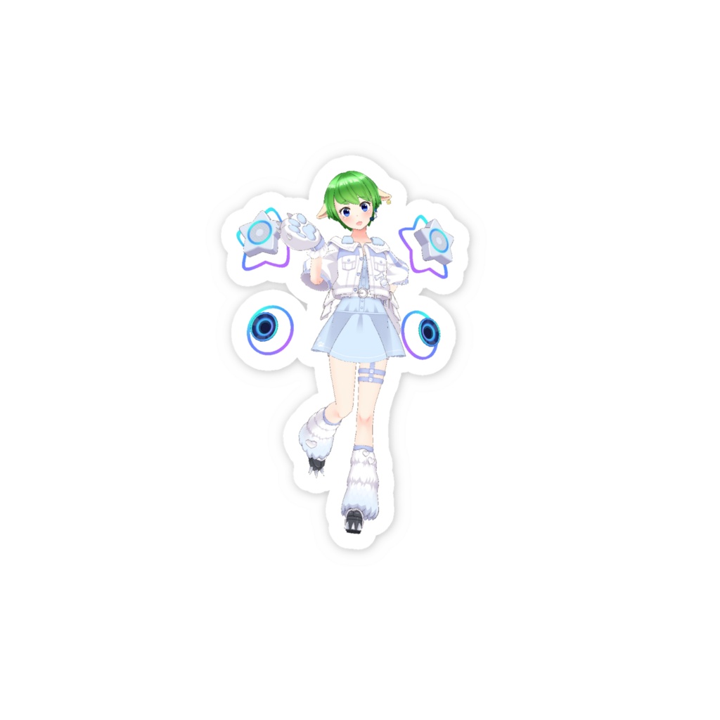 【猫宮天音】3月生誕祭記念日-スマホステッカー-G1446
