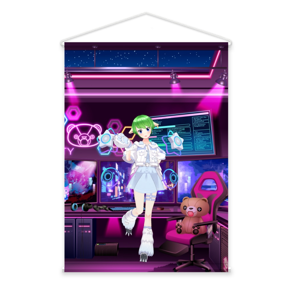 【猫宮天音】3月生誕祭記念日-タペストリー-G1446