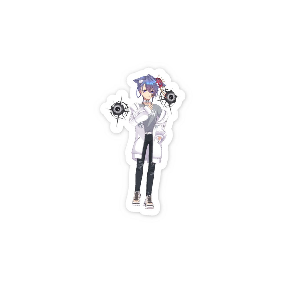 【桜崎 猴】3月生誕祭記念日-スマホステッカー-G1400