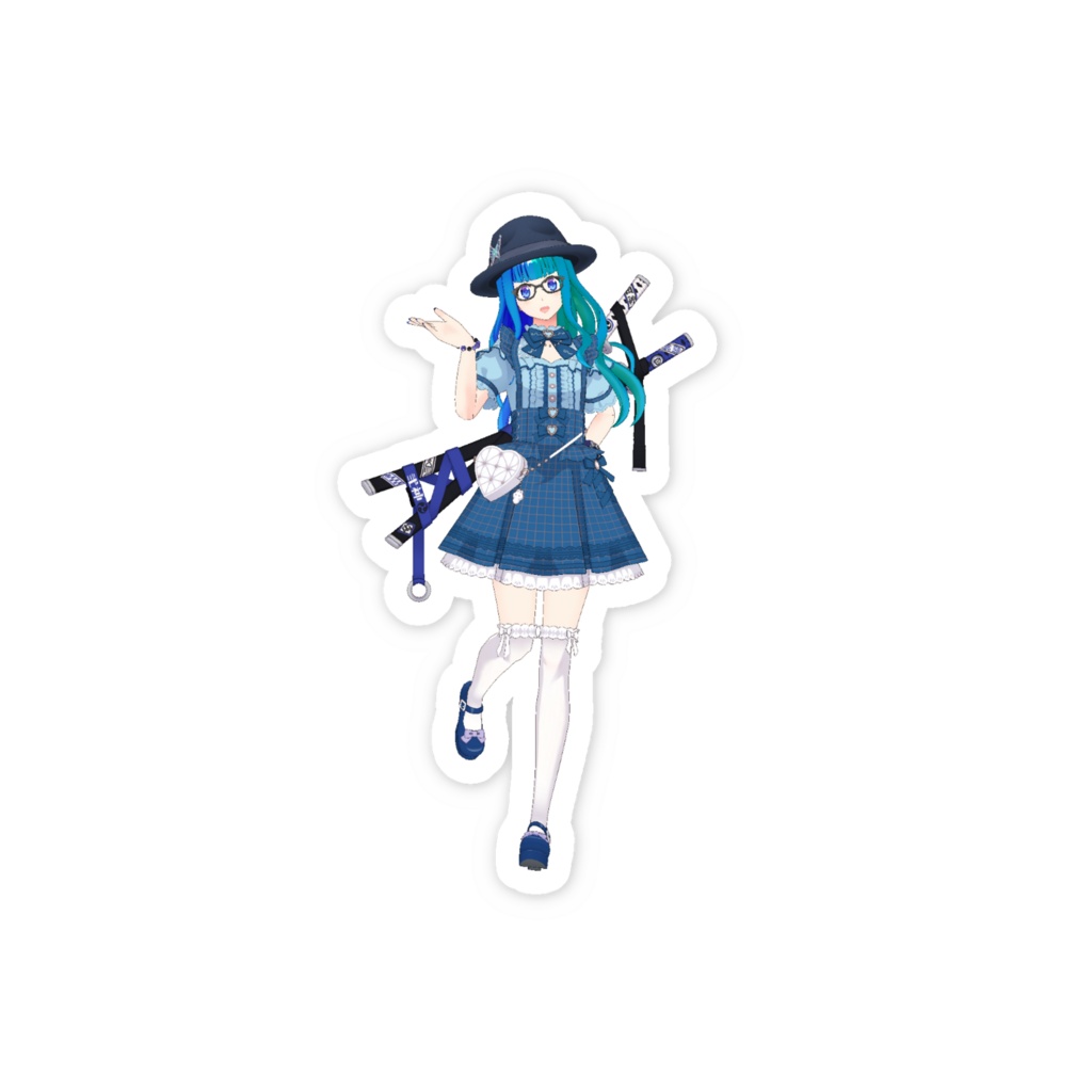 【幽神アリス/ユウロ】3月生誕祭記念日-スマホステッカー-G1398