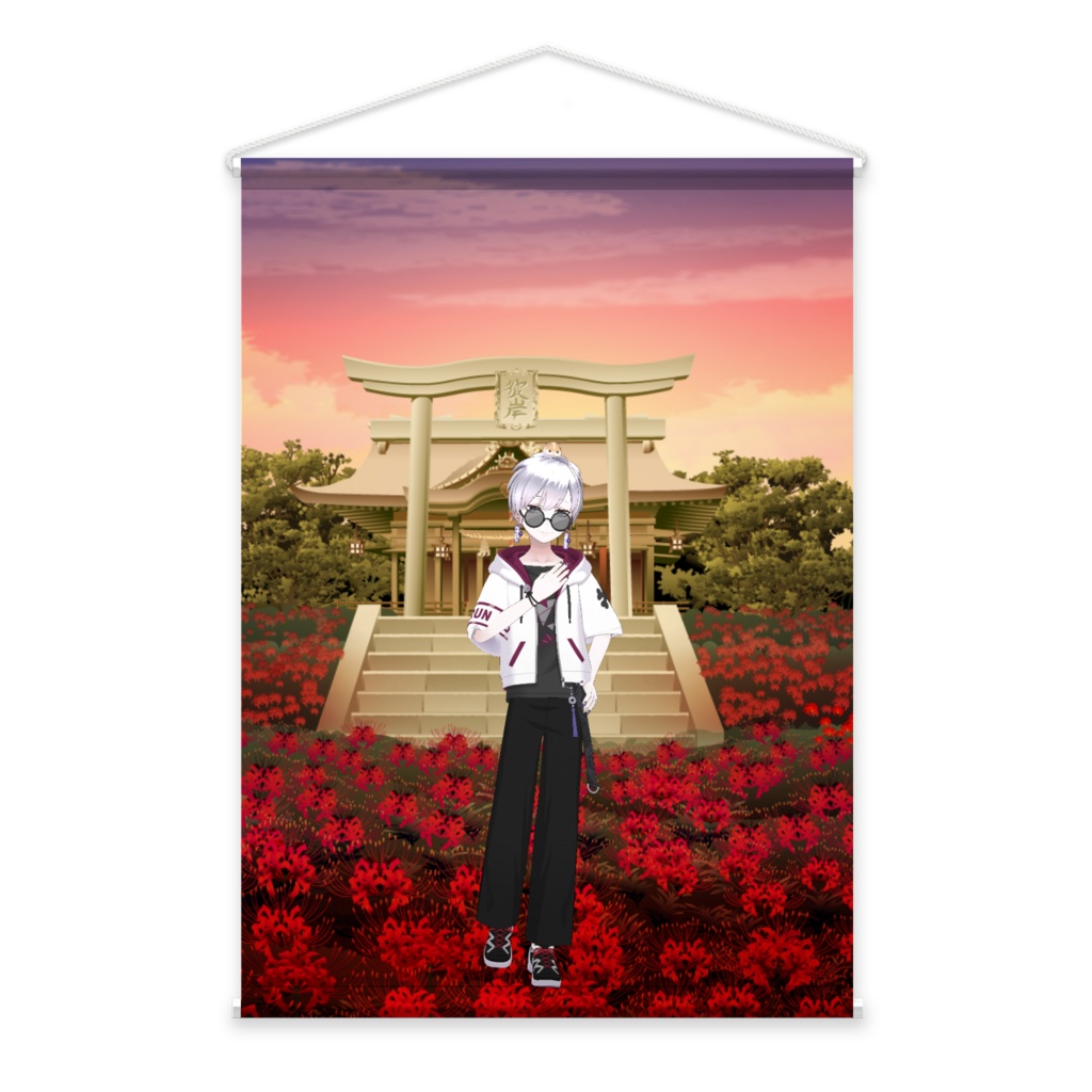 【無月怜央】3月生誕祭記念日-タペストリー-G1393