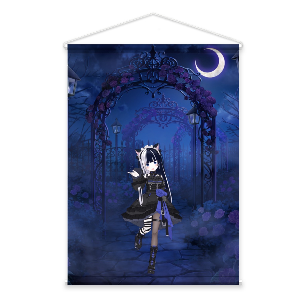 【夜月 あい】3月生誕祭記念日-タペストリー-G1390