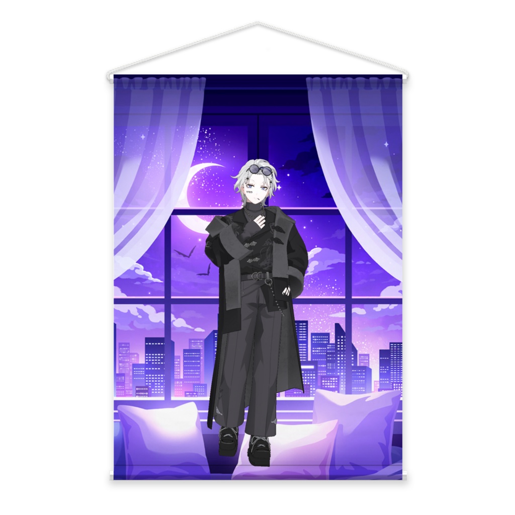 【夜灯ネオン】3月生誕祭記念日-タペストリー-G1364