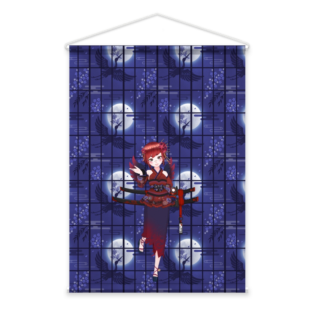 【よすずめ ちゃす】3月生誕祭記念日-タペストリー-G1363