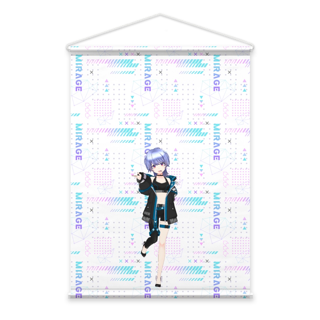 【紫ちゃん】3月生誕祭記念日-タペストリー-G1347