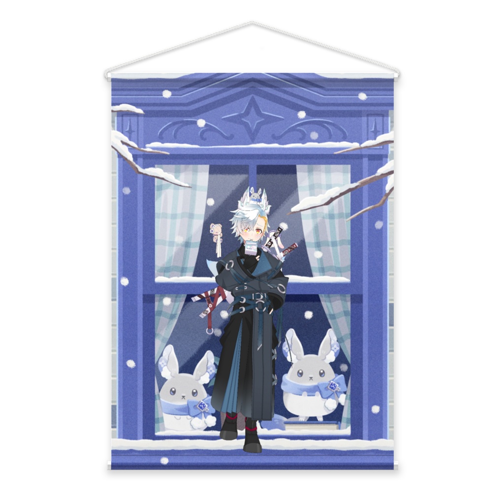 【雨宮　ゆうき】3月生誕祭記念日-タペストリー-G1324