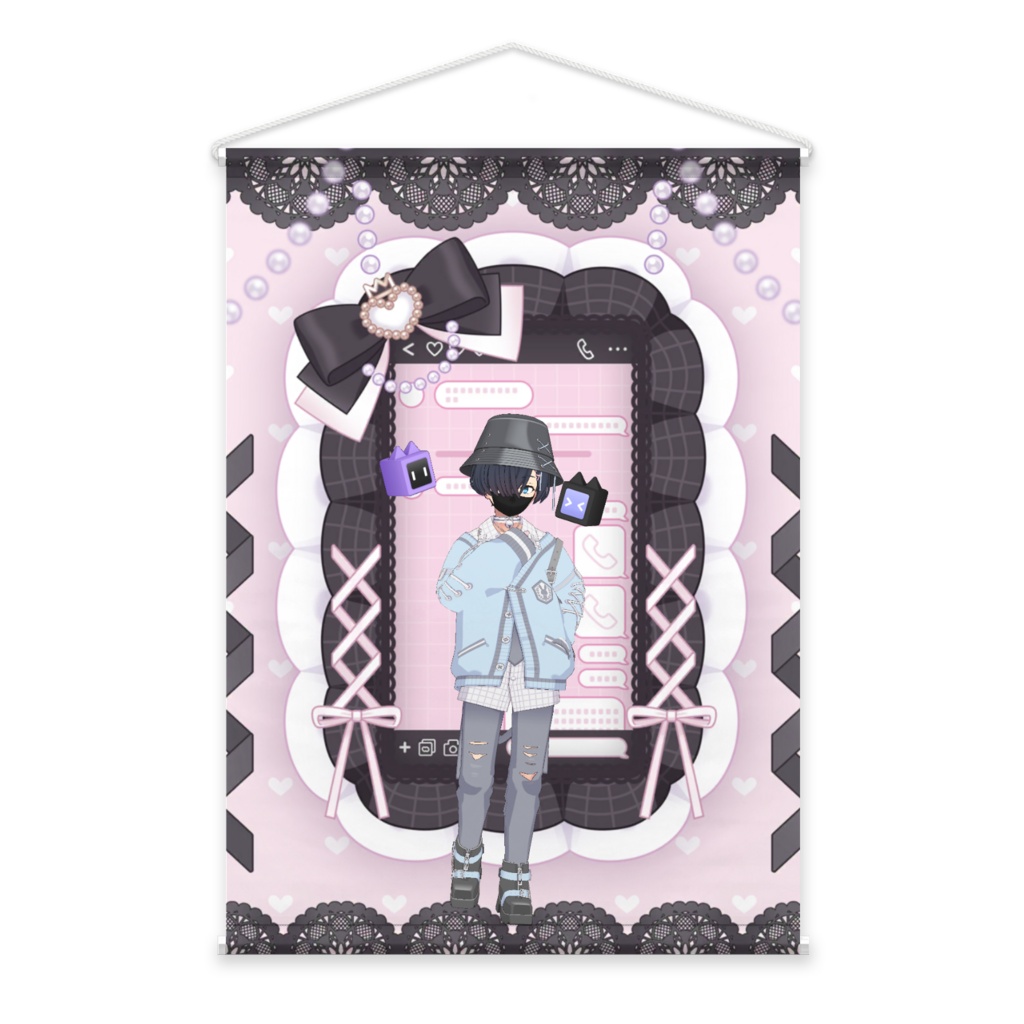 【Yagiri Rey】3月生誕祭記念日-タペストリー-G1287