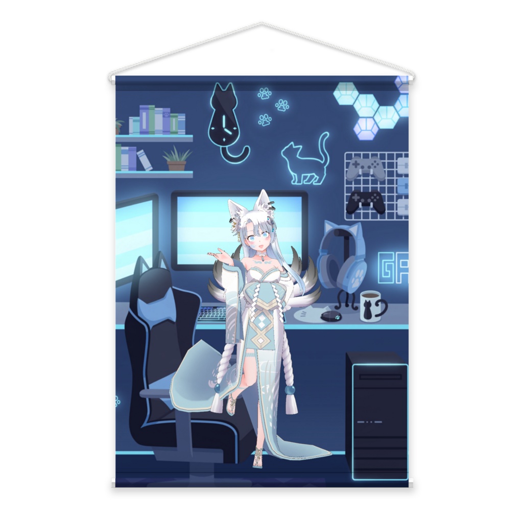 【夢羽 弥嶺】3月生誕祭記念日-タペストリー-G1255