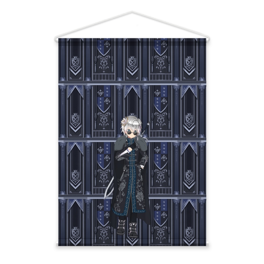 【夜籠 れい『7周年』】3月生誕祭記念日-タペストリー-G1184