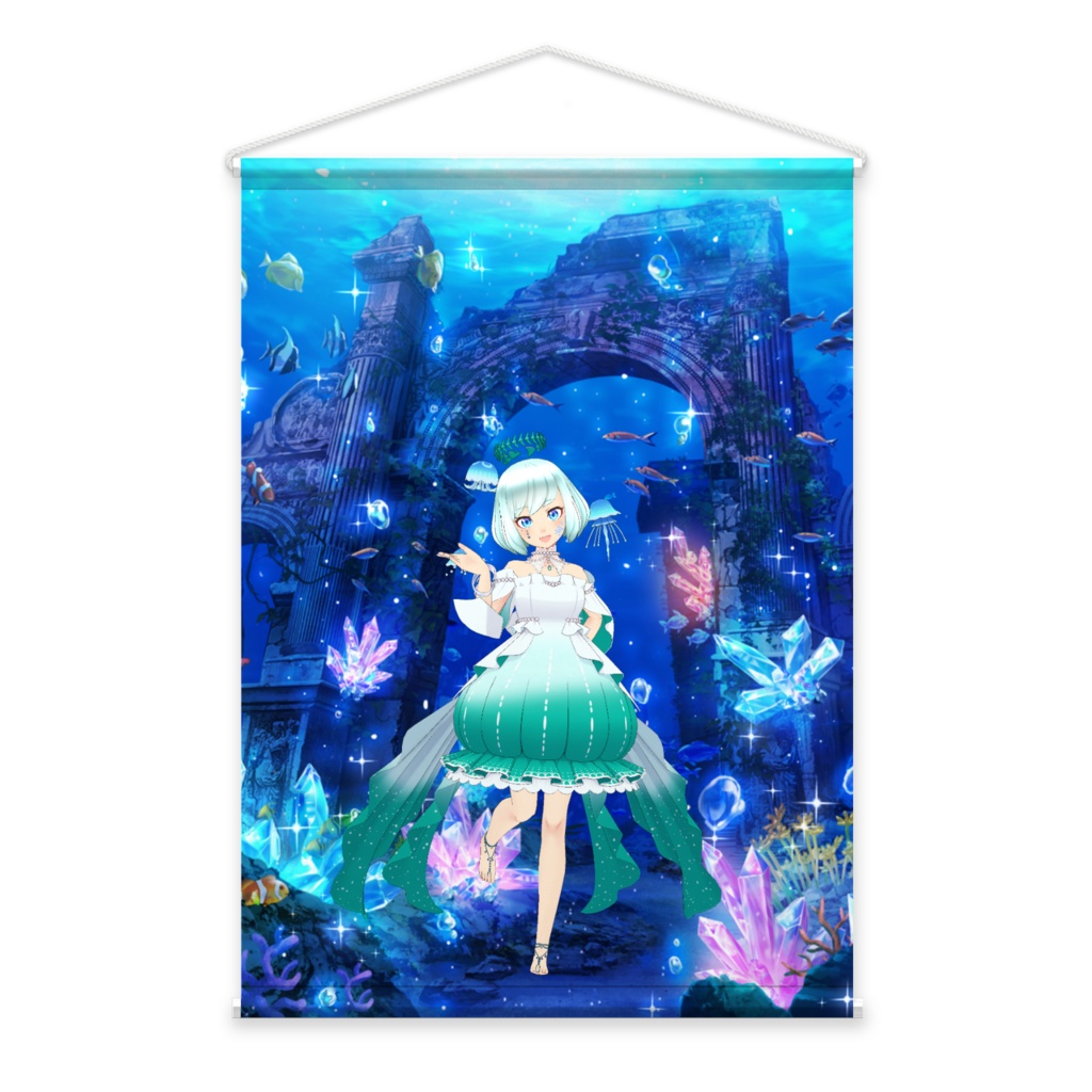 【水綴しずく】3月生誕祭記念日-タペストリー-G1174