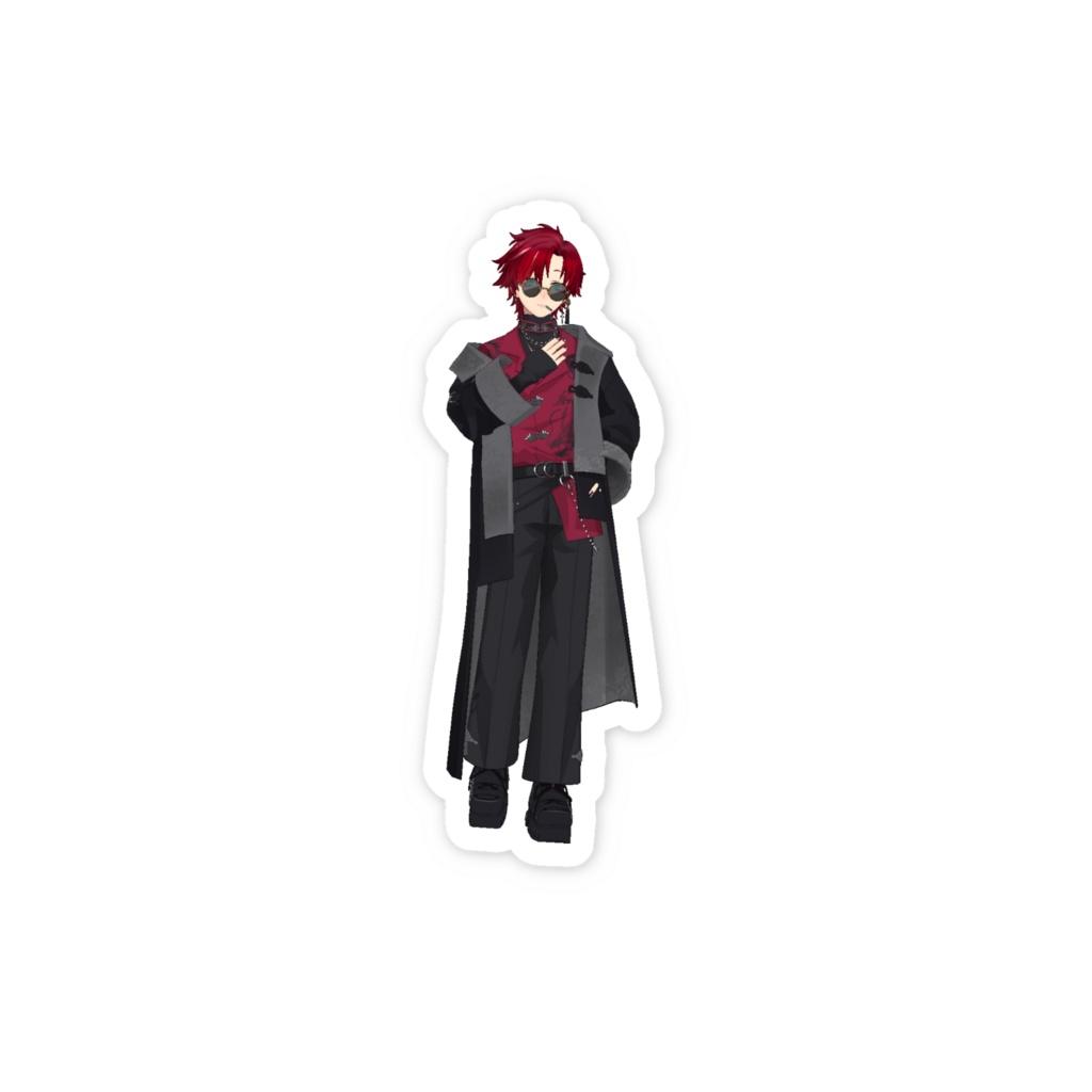 【赤城氷鉄】3月生誕祭記念日-スマホステッカー-G1127