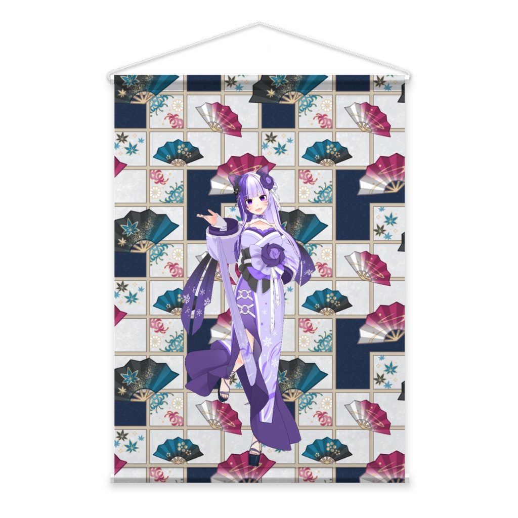 【月詠紫音】3月生誕祭記念日-タペストリー-G1080